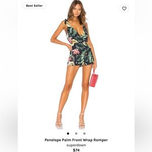Palm Front Wrap Romper